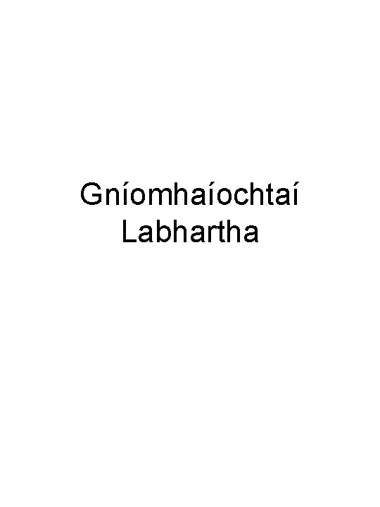 Gníomhaíochtaí Labhartha 