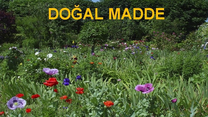 DOĞAL MADDE DOĞAL MADDE