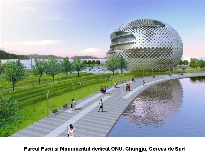 Parcul Pacii si Monumentul dedicat ONU. Chungju, Coreea de Sud 