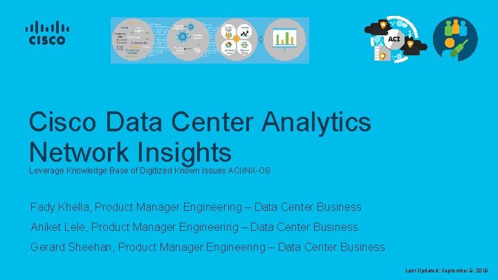 ACI Cisco Data Center Analytics Network Insights Leverage Knowledge Base of Digitized Known Issues