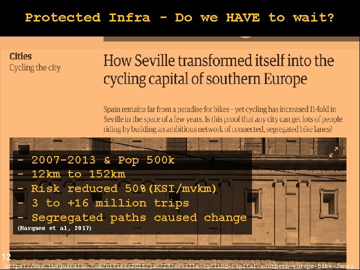 Protected Infra - Do we HAVE to wait? - 2007 -2013 & Pop 500