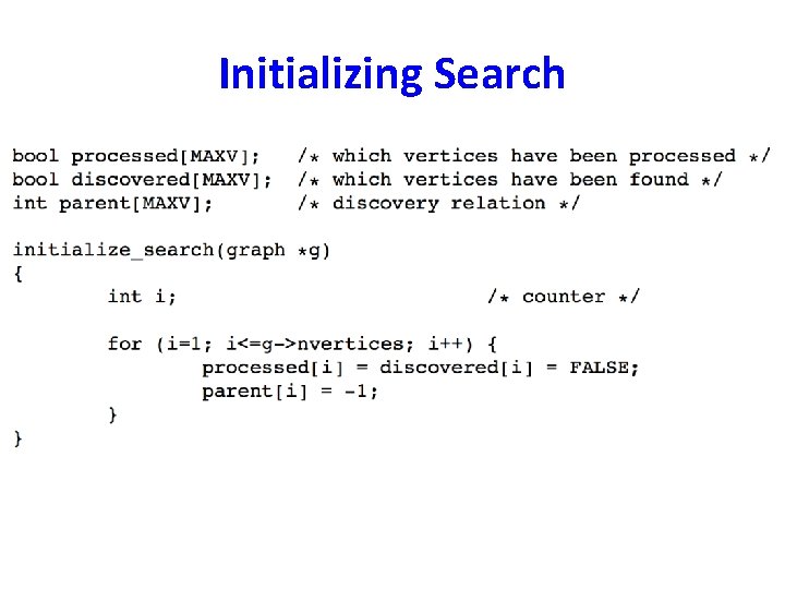 Initializing Search Initializing Search
