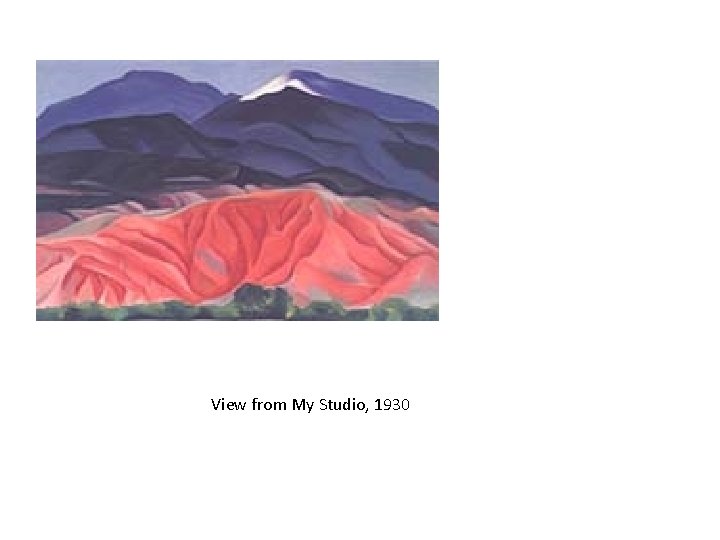 View from My Studio, 1930 View from My Studio, 1930