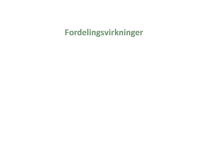 Fordelingsvirkninger 