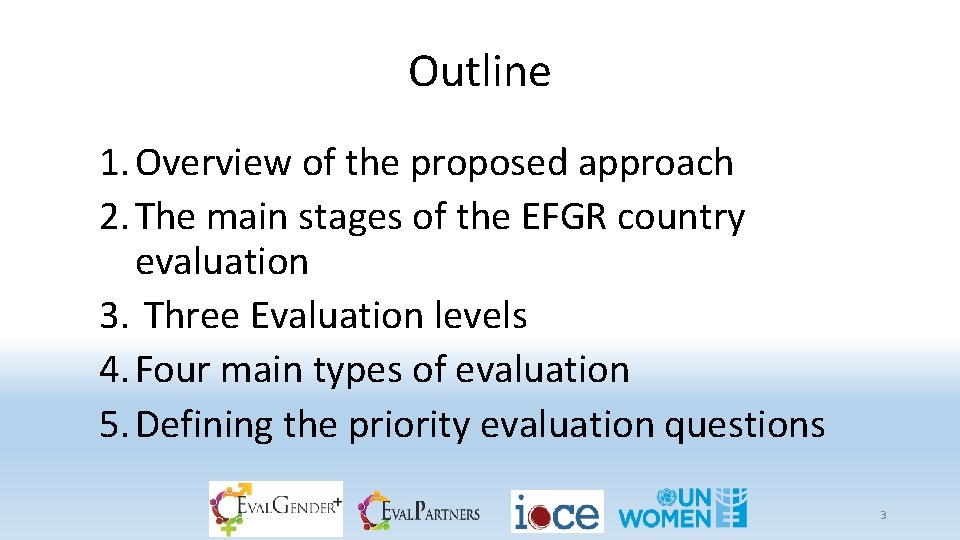 Outline 1. Overview of the proposed approach 2. The main stages of the EFGR