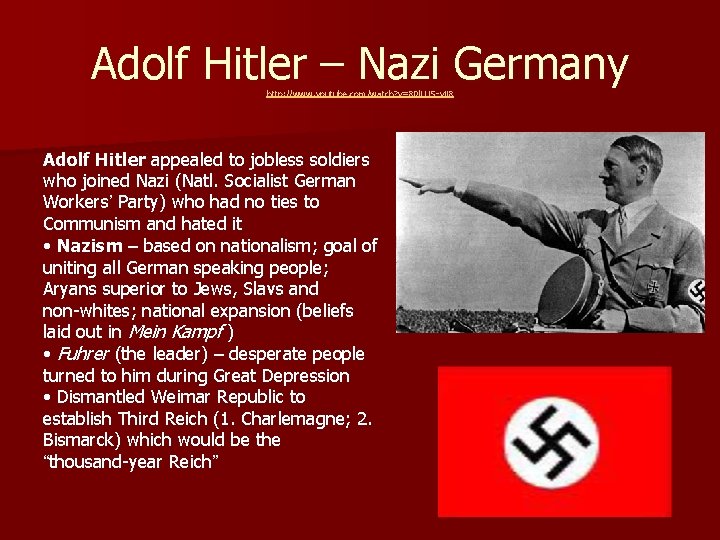 Hitler Rule TOTALITARIANISM Totalitarianism Defined n Government controls every aspect
