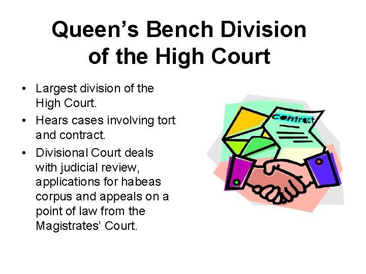 divisions of the high court