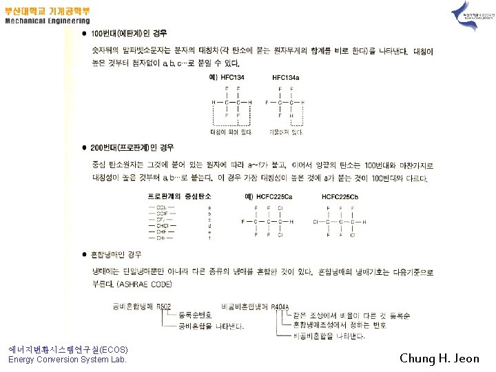 에너지변환시스템연구실(ECOS) Energy Conversion System Lab. Chung H. Jeon 