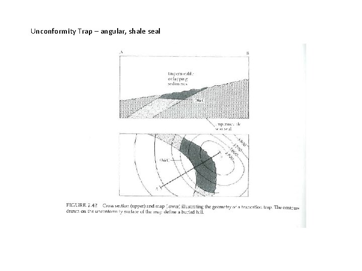 Unconformity Trap – angular, shale seal 