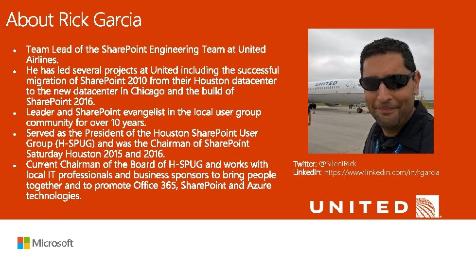 Twitter: @Silent. Rick Linked. In: https: //www. linkedin. com/in/rgarcia Twitter: @Silent. Rick Linked. In: https: //www. linkedin. com/in/rgarcia