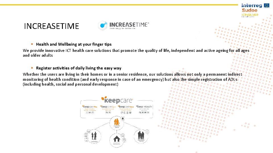 INCREASETIME § Health and Wellbeing at your finger tips We provide innovative ICT health