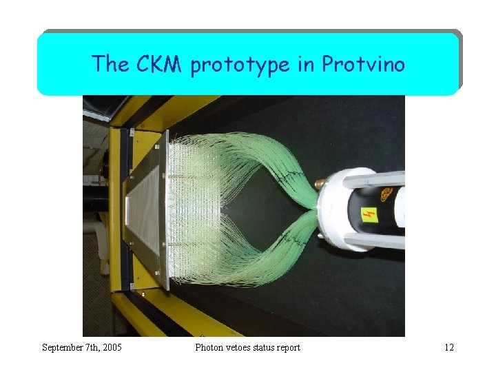 The CKM prototype in Protvino September 7 th, 2005 Photon vetoes status report 12