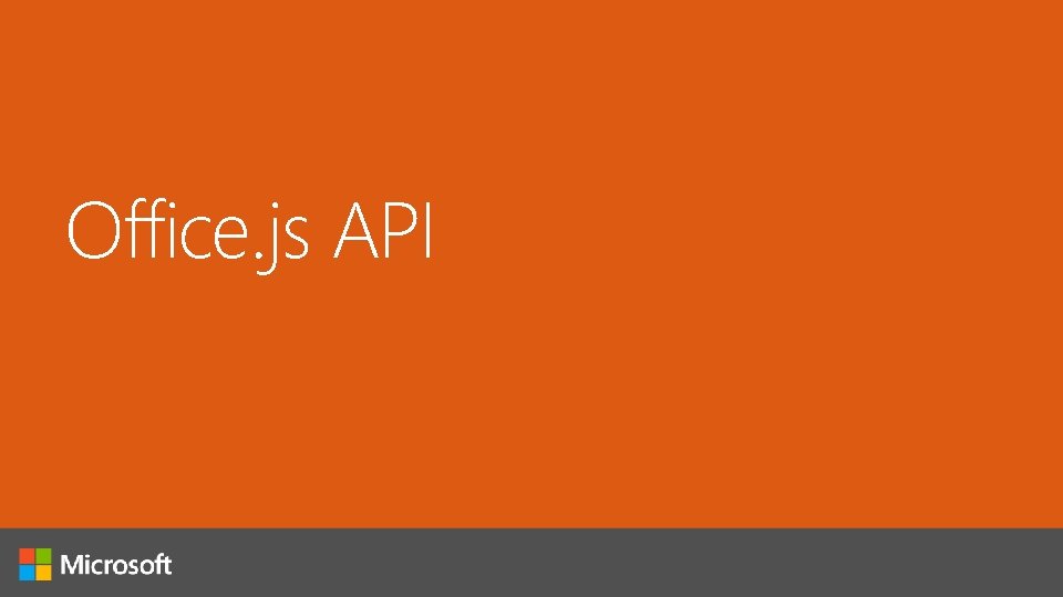 Office. js API 