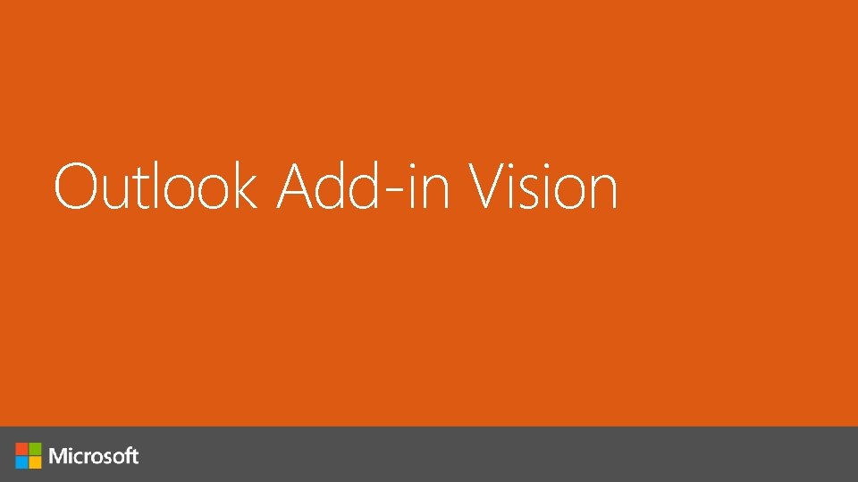 Outlook Add-in Vision 