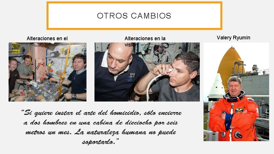 OTROS CAMBIOS Alteraciones en el gusto Alteraciones en la visión “Si quiere instar el OTROS CAMBIOS Alteraciones en el gusto Alteraciones en la visión “Si quiere instar el
