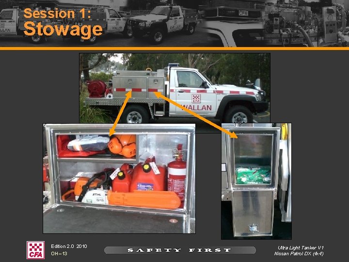 Session 1: Stowage Edition 2. 0 2010 OH – 13 Ultra Light Tanker V Session 1: Stowage Edition 2. 0 2010 OH – 13 Ultra Light Tanker V