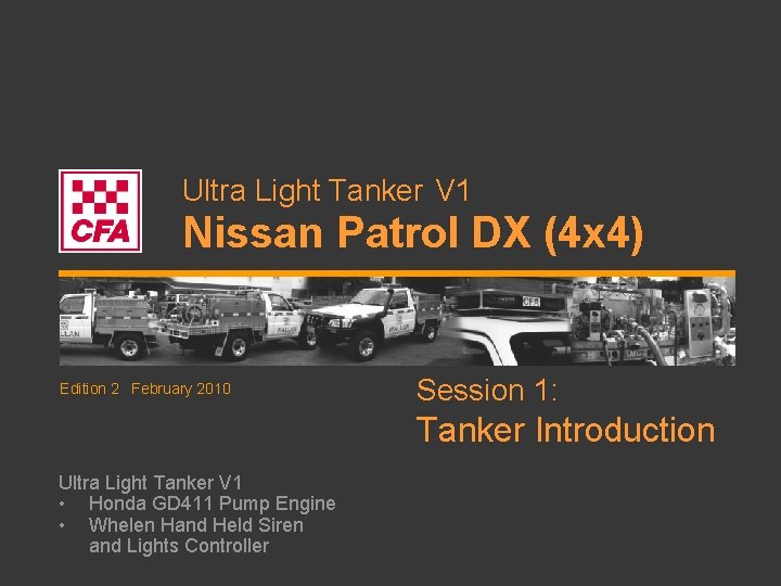 Ultra Light Tanker V 1 Nissan Patrol DX (4 x 4) Edition 2 February Ultra Light Tanker V 1 Nissan Patrol DX (4 x 4) Edition 2 February