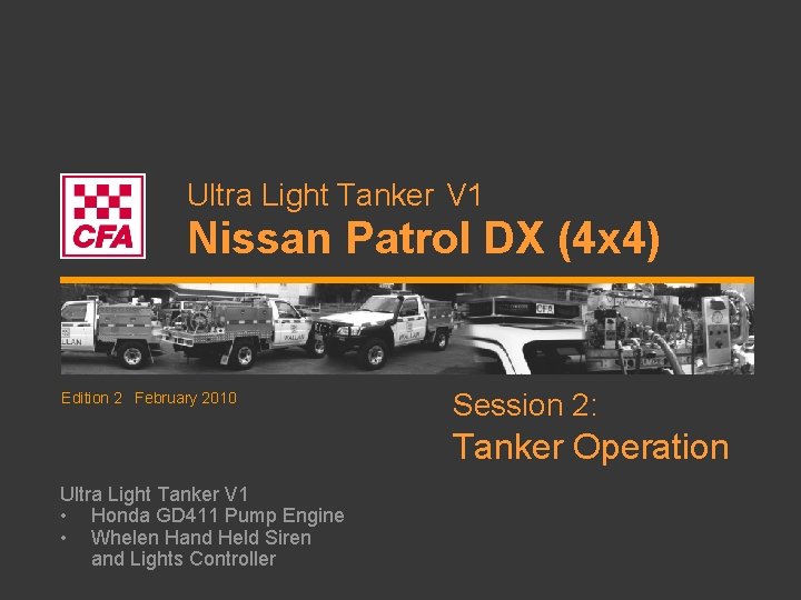 Ultra Light Tanker V 1 Nissan Patrol DX (4 x 4) Edition 2 February Ultra Light Tanker V 1 Nissan Patrol DX (4 x 4) Edition 2 February
