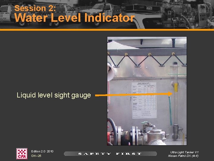 Session 2: Water Level Indicator Liquid level sight gauge Edition 2. 0 2010 OH Session 2: Water Level Indicator Liquid level sight gauge Edition 2. 0 2010 OH