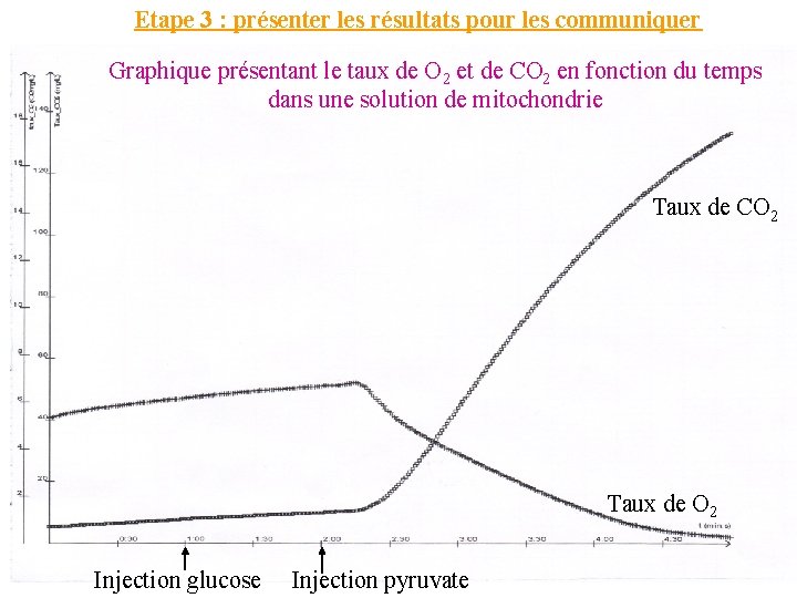 Etape 3 : présenter les résultats pour les communiquer Graphique présentant le taux de