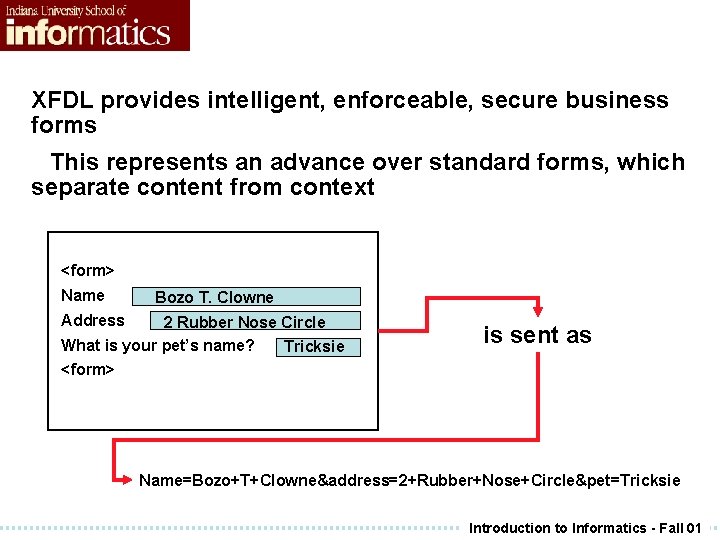 XFDL provides intelligent, enforceable, secure business forms This represents an advance over standard forms, XFDL provides intelligent, enforceable, secure business forms This represents an advance over standard forms,