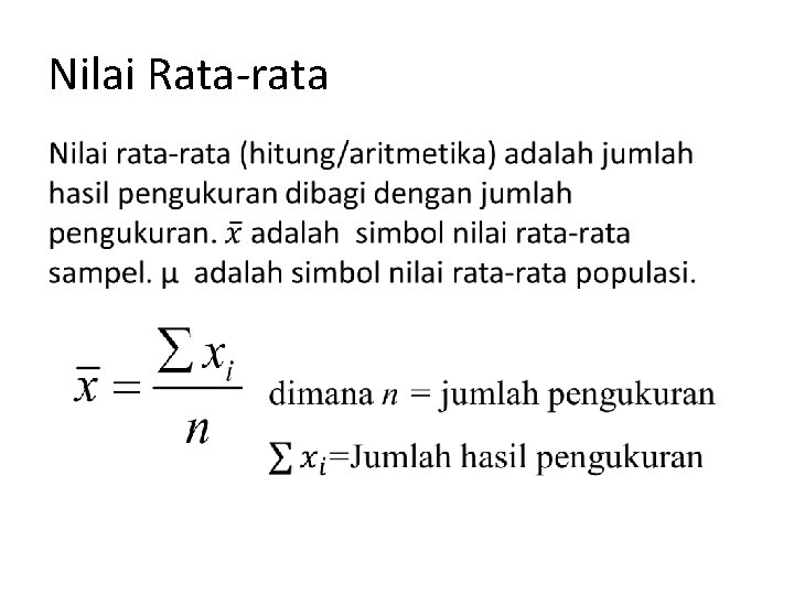 Nilai Rata-rata 