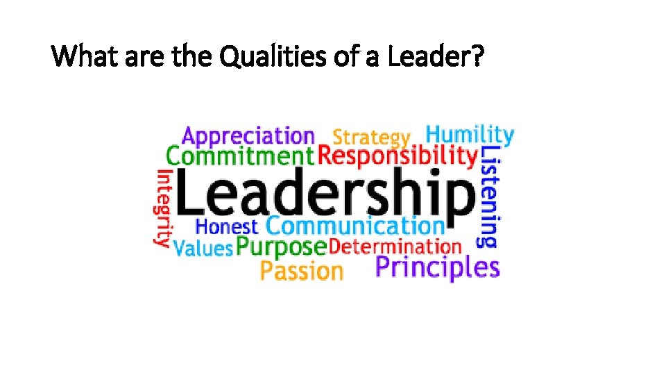 What are the Qualities of a Leader? 