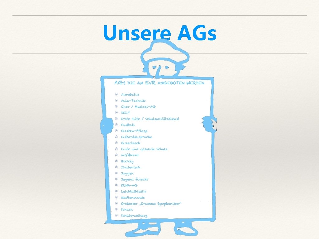 Unsere AGs 