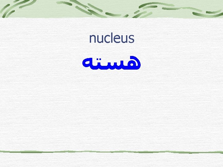 nucleus ﻫﺴﺘﻪ 