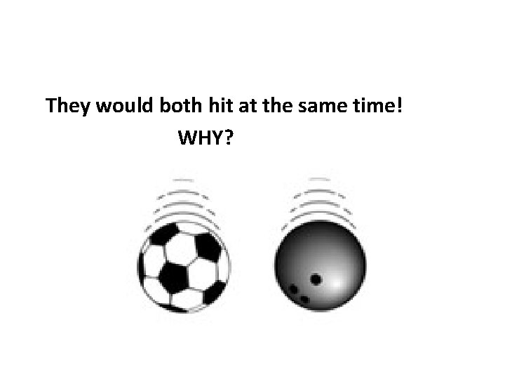 They would both hit at the same time! WHY? 