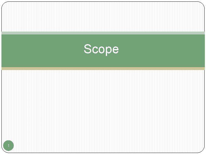 Scope 1 