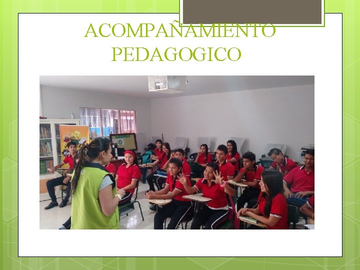 ACOMPAÑAMIENTO PEDAGOGICO 