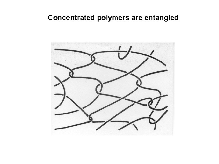 Concentrated polymers are entangled 