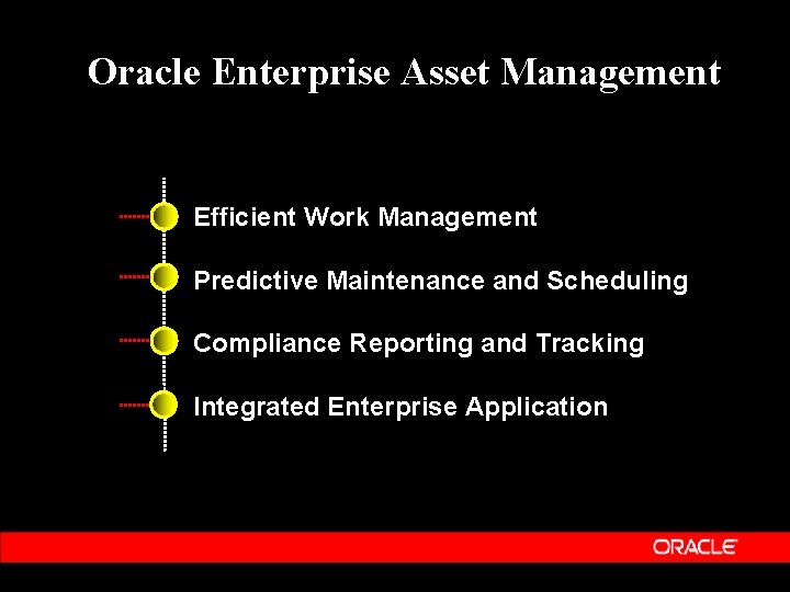 Oracle Enterprise Asset Management Efficient Work Management Predictive Maintenance and Scheduling Compliance Reporting and