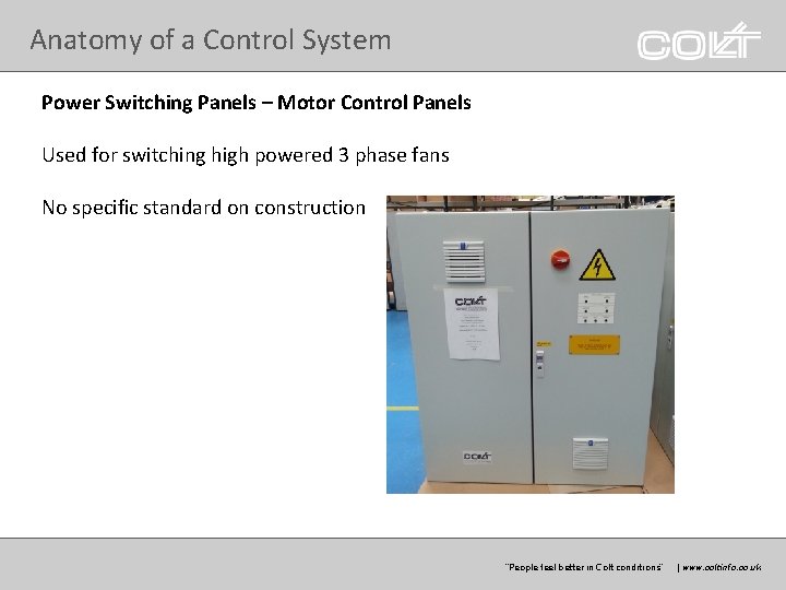 Anatomy of a Control System Power Switching Panels – Motor Control Panels Used for