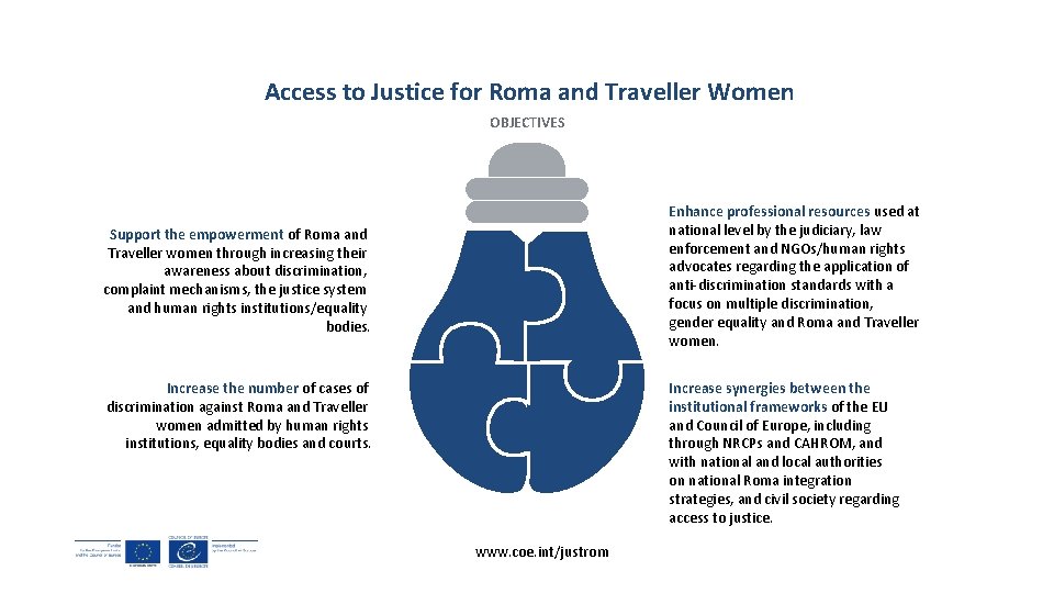 Access to Justice for Roma and Traveller Women OBJECTIVES Enhance professional resources used at Access to Justice for Roma and Traveller Women OBJECTIVES Enhance professional resources used at