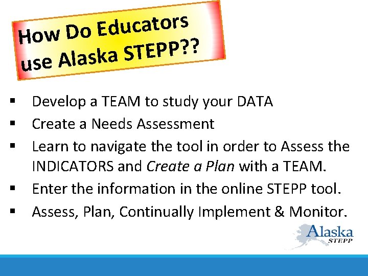 s r o t a c u d E o D w Ho ?