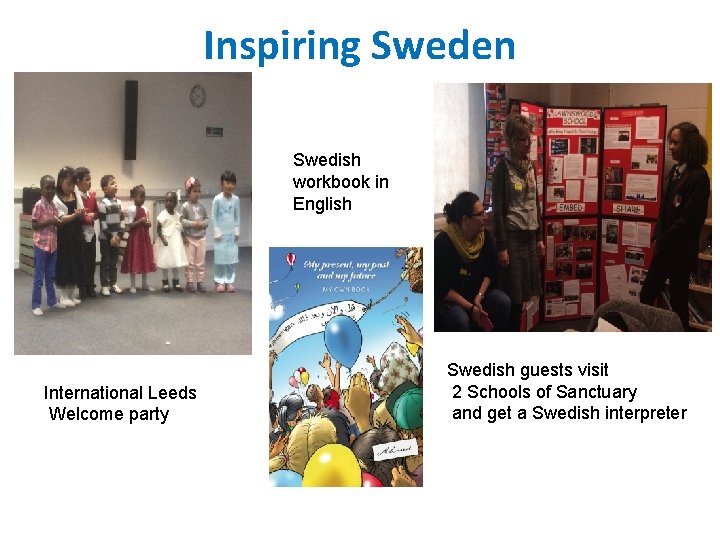 Inspiring Sweden Swedish workbook in English International Leeds Welcome party Swedish guests visit 2