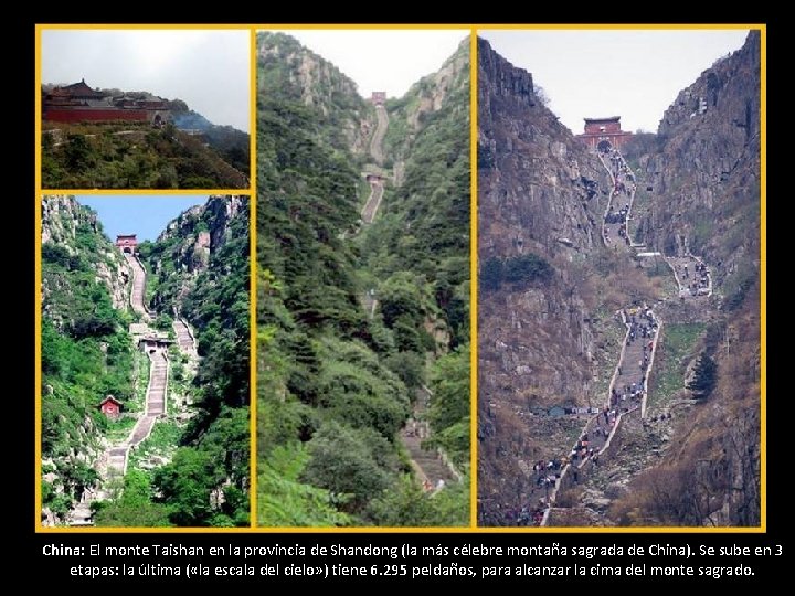 China: El monte Taishan en la provincia de Shandong (la más célebre montaña sagrada China: El monte Taishan en la provincia de Shandong (la más célebre montaña sagrada