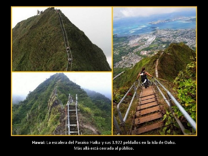 Hawai: La escalera del Paraíso Haiku y sus 3. 922 peldaños en la isla Hawai: La escalera del Paraíso Haiku y sus 3. 922 peldaños en la isla