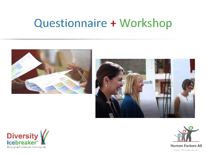 Questionnaire + Workshop 