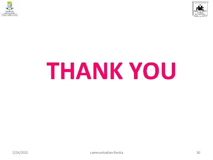 THANK YOU 2/24/2021 communication-Renita 30 THANK YOU 2/24/2021 communication-Renita 30
