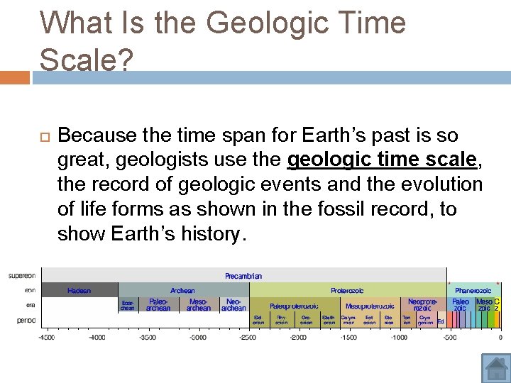 What Is the Geologic Time Scale? Because the time span for Earth’s past is What Is the Geologic Time Scale? Because the time span for Earth’s past is