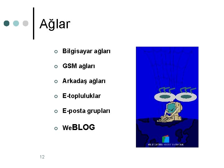 Ağlar ¢ Bilgisayar ağları ¢ GSM ağları ¢ Arkadaş ağları ¢ E-topluluklar ¢ E-posta