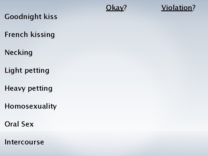 Oral Sex Is The Goodnight Kiss