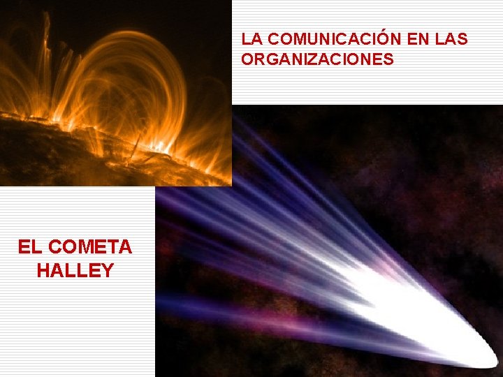 LA COMUNICACIÓN EN LAS ORGANIZACIONES EL COMETA HALLEY 