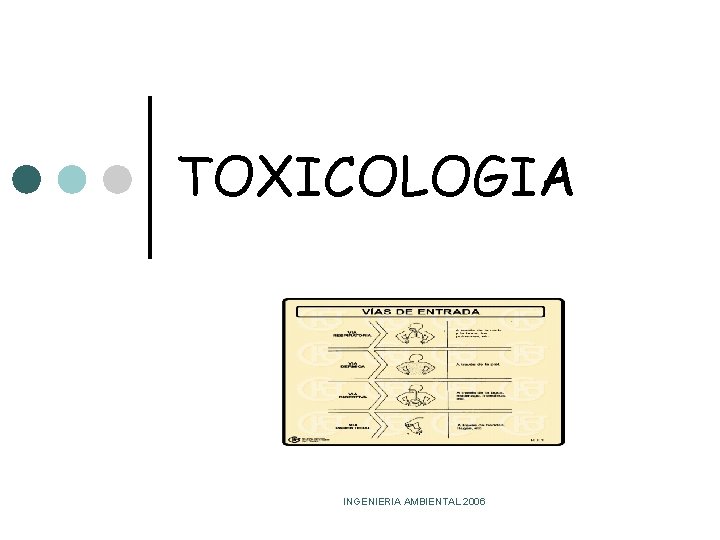 TOXICOLOGIA INGENIERIA AMBIENTAL 2006 