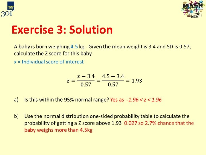 Exercise 3: Solution • 