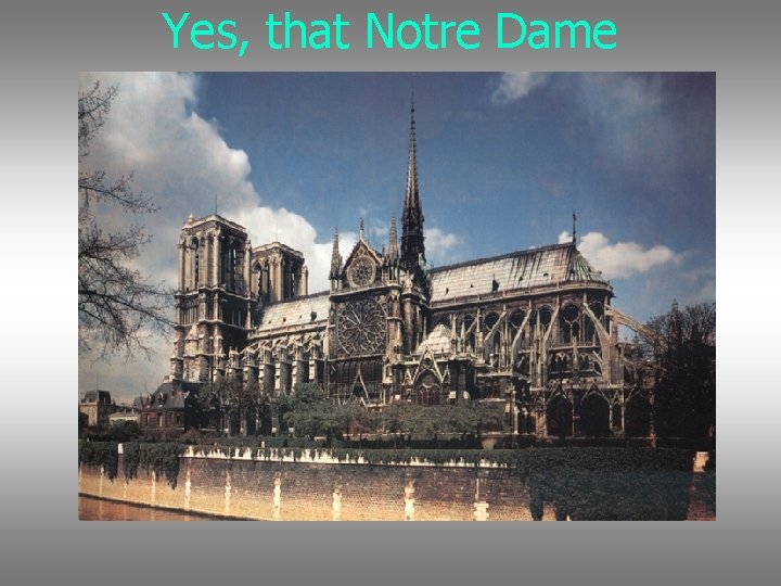 Yes, that Notre Dame 