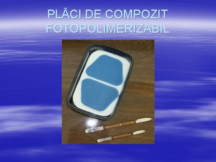 PLĂCI DE COMPOZIT FOTOPOLIMERIZABIL 